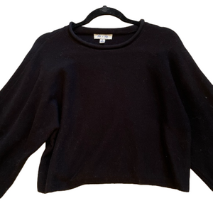 She + Sky long sleeve sweater top in black size small